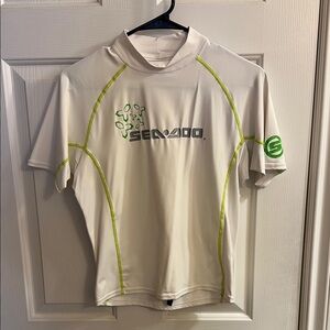 Sea-Doo White and Green Rash Guard